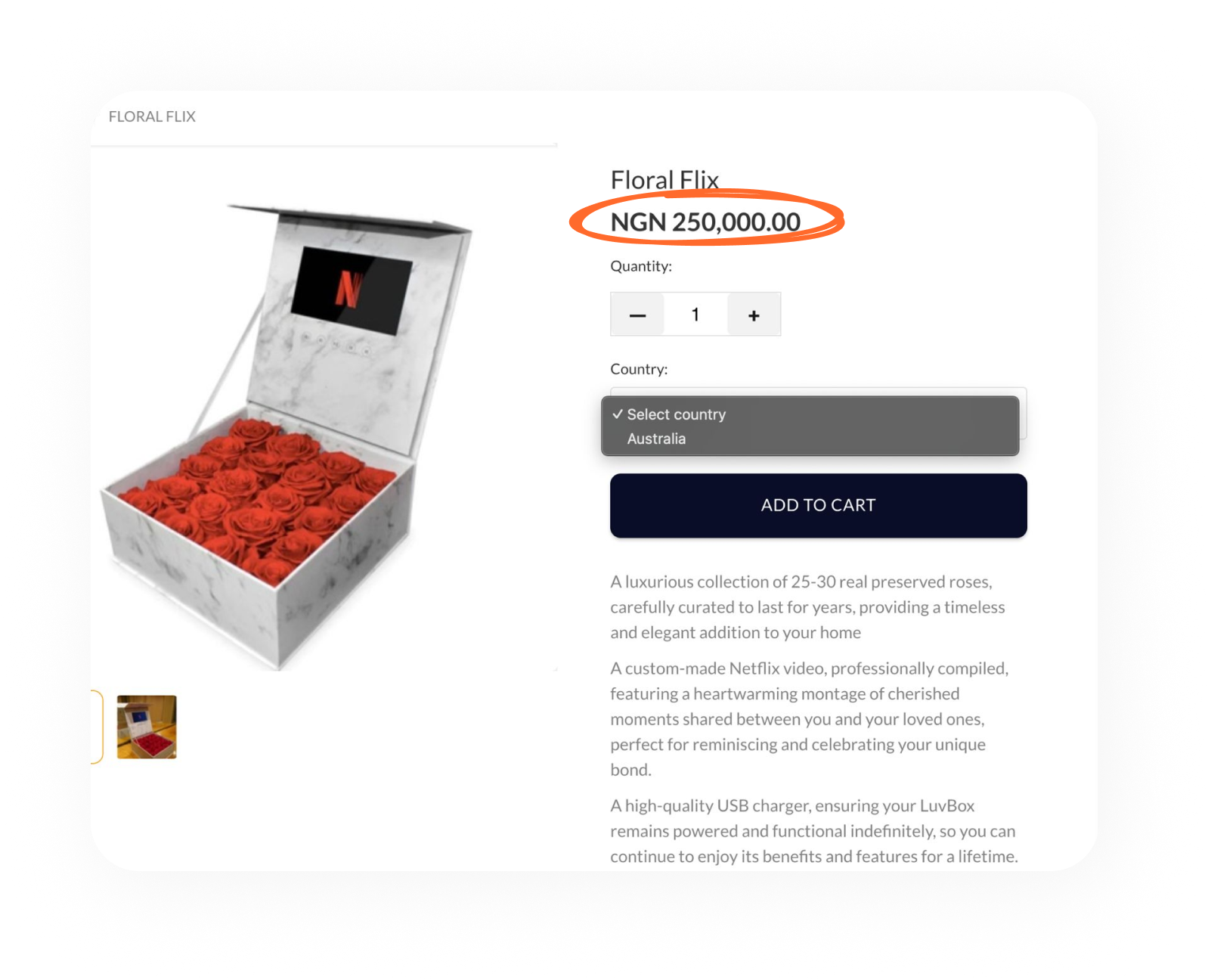 payment information
